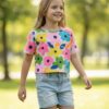 Neon Floral Printed Tshirt