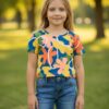 Neon Floral Printed Tshirt