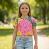 Neon Floral Printed Tshirt